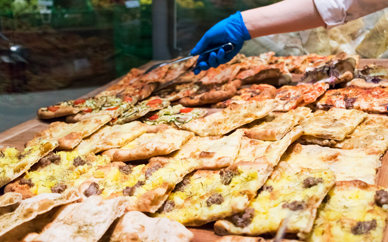 La nostra Pizza al Taglio